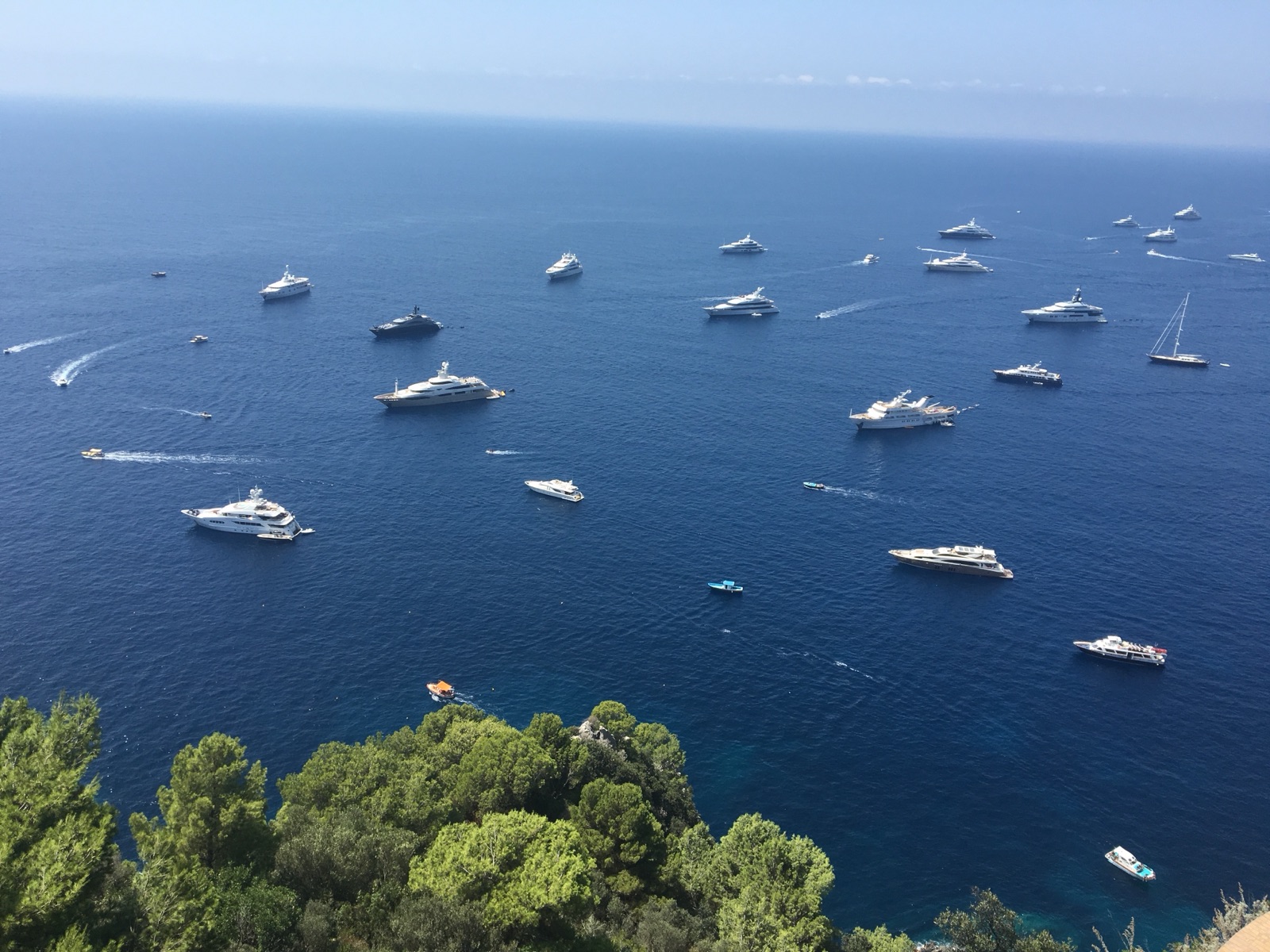 Yachts from above