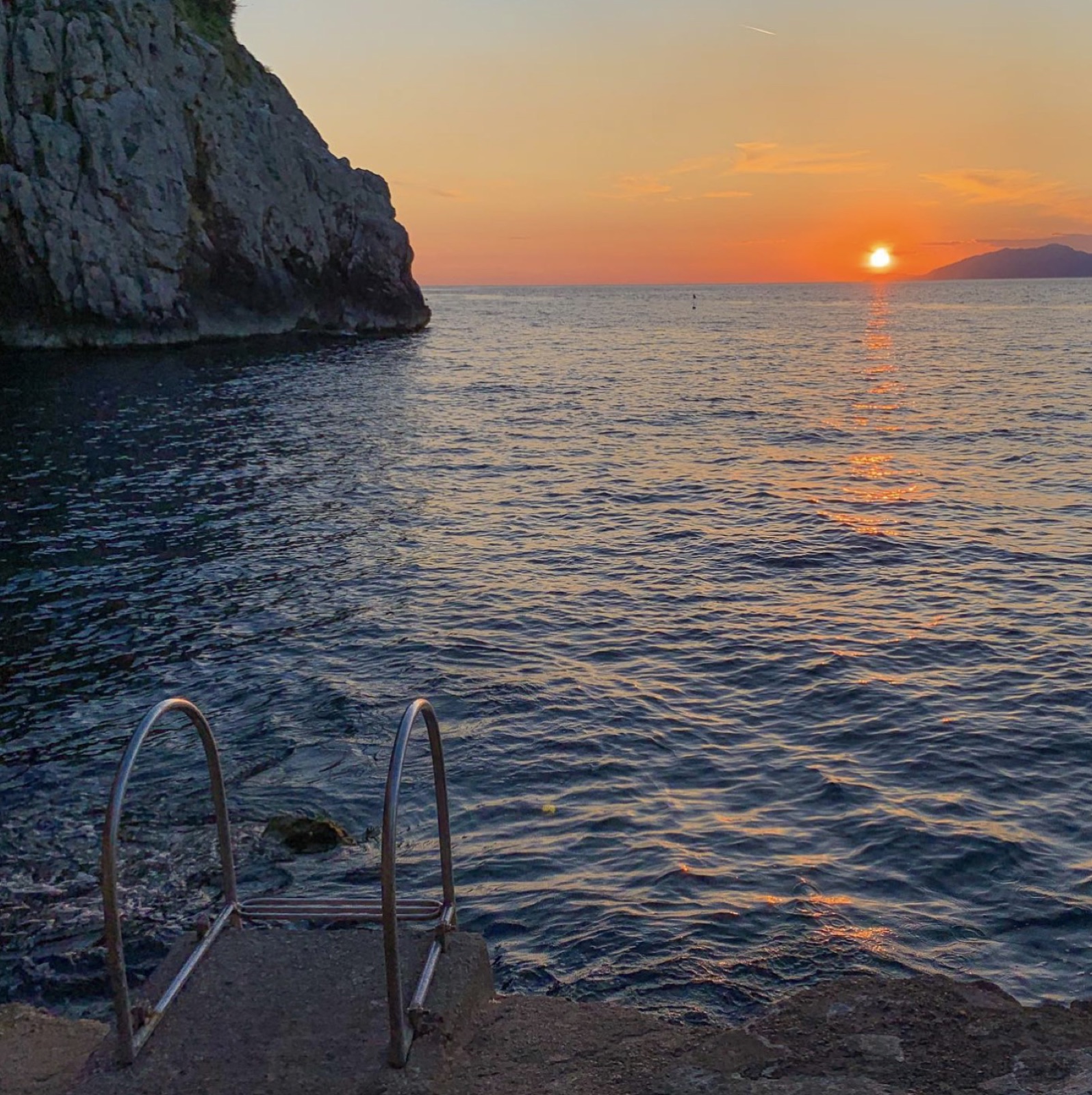 Sunset dip at Gradola