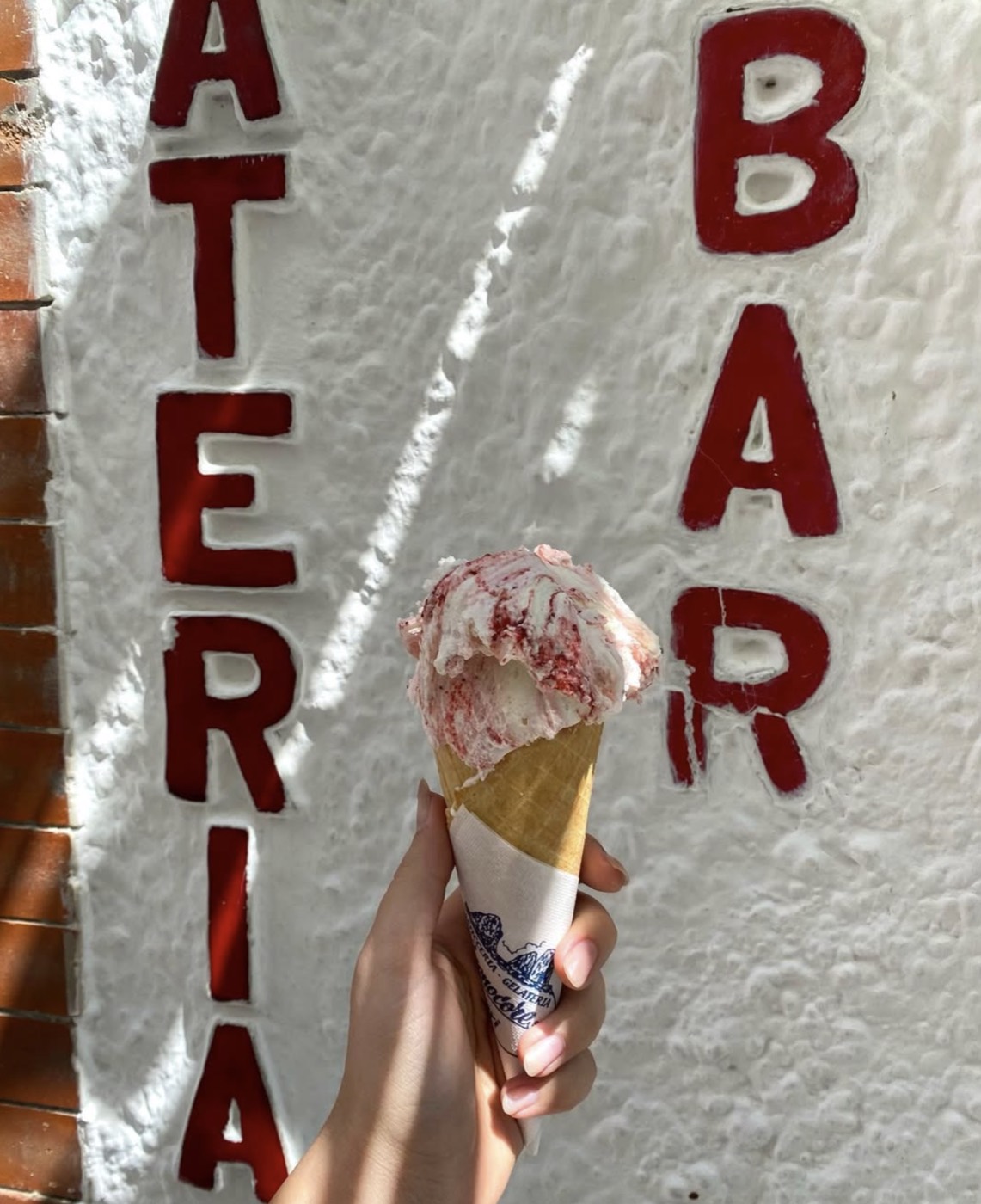 Panfragola gelato at Buonocore