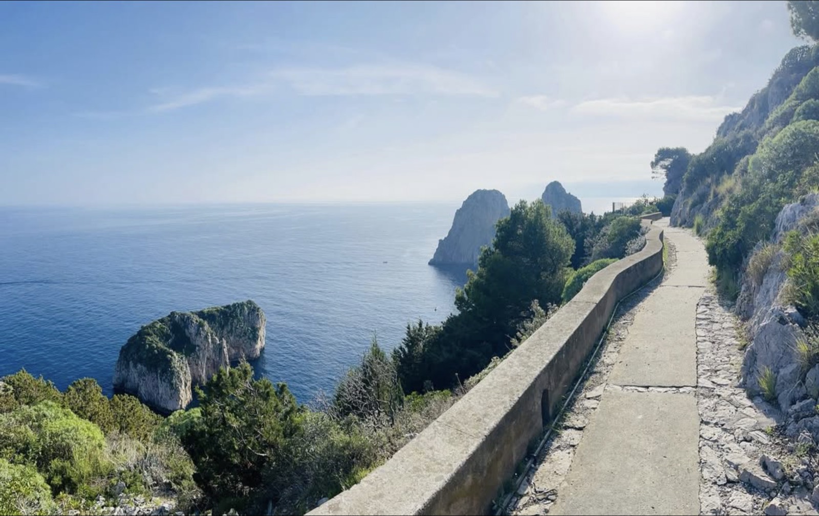 The Pizzolungo path at first light